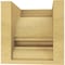 Ekena Millwork 6"W x 6"D x 6"H Wide Diane Rough Cedar Woodgrain TimberThane Corbel, Primed Tan CORUR06X06X06DIARCPR - alternate 5